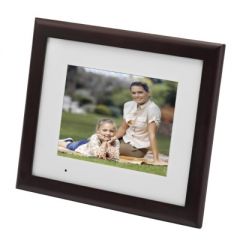 NIEUW! Agfaphoto AF6085PS 8" digitale fotolijst met echt houten lijst