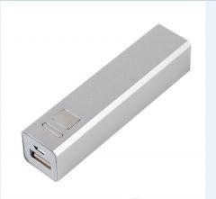 Powerbanks bedrukt met Logo, Metal, Zilver