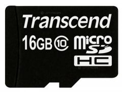 Transcend 16GB micro SDHC geheugenkaart Class 10